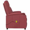 vidaXL Fauteuil de massage Rouge bordeaux Similicuir