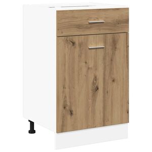 vidaXL Armoire &agrave; tiroirs "Lyon" Ch&ecirc;ne artisanal 50 x 46 x 81,5 cm Bois d'ing&eacute;nierie