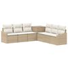 vidaXL Ensemble de Canap&eacute;s 7 pc Beige et blanc cr&egrave;me