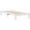 vidaXL Lit bibliothèque sans matelas blanc 75x190cm bois de pin massif