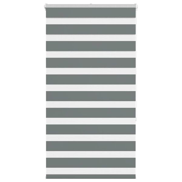 vidaXL Store z&egrave;bre gris fonc&eacute; largeur du tissu 75,9 cm polyester
