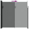 vidaXL Auvent latéral rétractable anthracite 200x500 cm