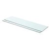 vidaXL Panneaux d'&eacute;tag&egrave;re 2 pcs Verre Transparent 80 x 20 cm