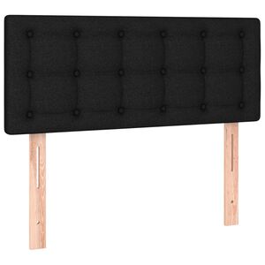 vidaXL T&ecirc;te de lit Noir 100x5x78/88 cm Tissu