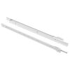 vidaXL Glissi&egrave;re de tiroir 2 pcs Blanc 450 mm Acier