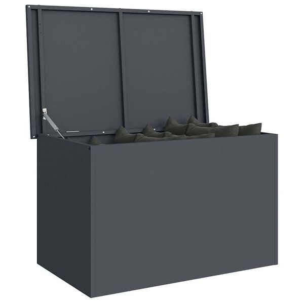 vidaXL Bo&icirc;te de Rangement Ext&eacute;rieure Anthracite 80 x 50,5 x 50 cm