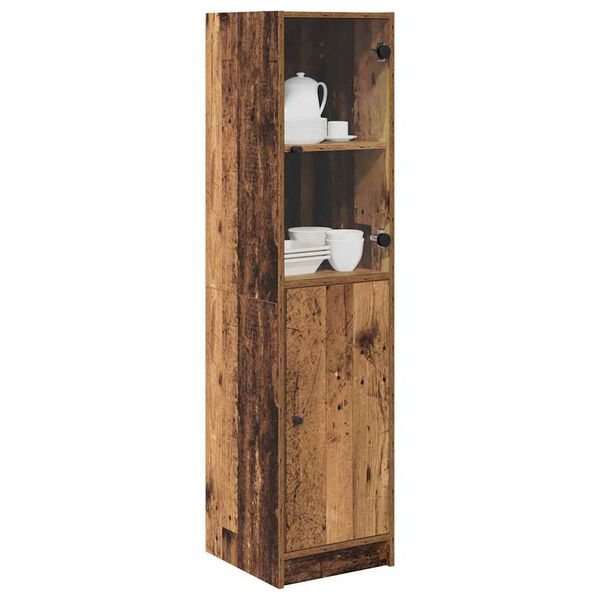 vidaXL Haut Armoire Bois Ancien 35 x 37 x 142 cm Bois d'ing&eacute;nierie