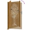 vidaXL Portail de jardin 100x175 cm en acier Corten avec motif arbre