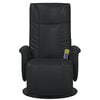 vidaXL Fauteuil de massage pivotant Noir 71 x 90 x 105 cm Simili cuir