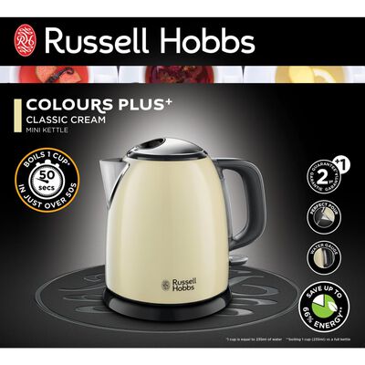 Russell Hobbs Mini bouilloire Colours Plus+ Crème
