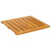 vidaXL Tapis de bain Uni Marron 50 x 50 cm bois
