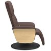 vidaXL Fauteuil inclinable de massage repose-pieds marron similicuir