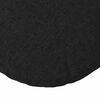 vidaXL Coussins de si&egrave;ge 2 pcs Noir &Oslash;50 x 19 cm tissu