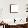 vidaXL Miroir de salle de bain LED Bois ancien 40 x 8,5 x 37 cm