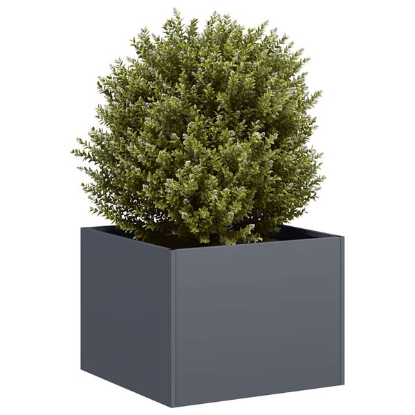 vidaXL Jardinière anthracite 40x40x30 cm acier