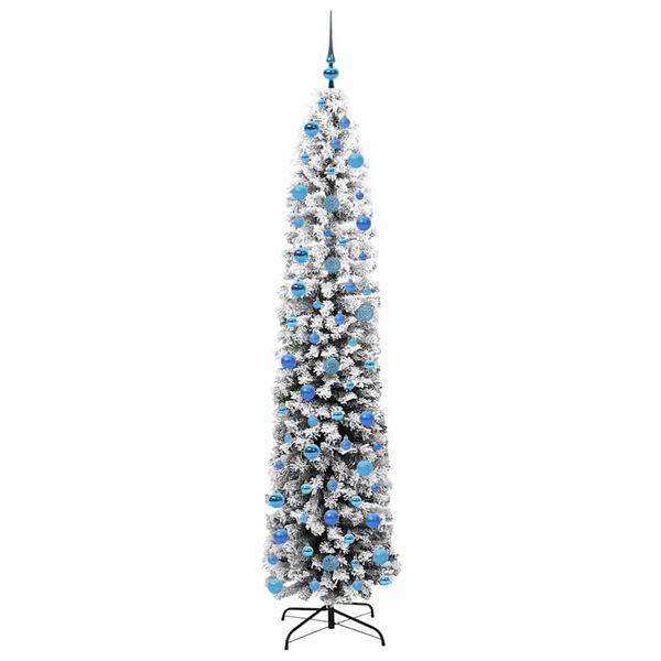 vidaXL Sapin de No&euml;l artificiel Vert 240 cm PVC et acier et plastique