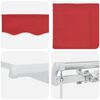 vidaXL Auvent Rouge 300 x 250 x 165 cm Polyester