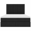 vidaXL Lit de Rangement Noir 140 x 200 cm Cuir synth&eacute;tique