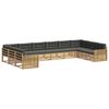 vidaXL Ensembles de canap&eacute;s 10 pc Blanc et anthracite Polyester