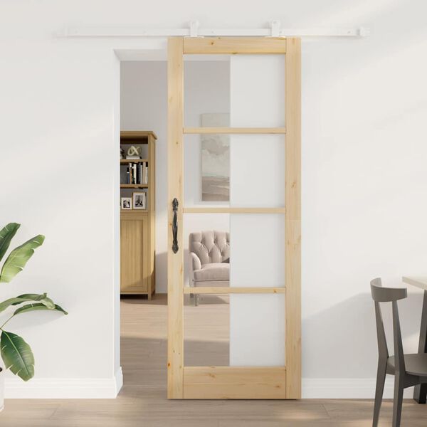 vidaXL Porte coulissante ORKDAL Naturel 78 x 211 cm