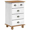 vidaXL Commode ASKIM Blanc 45.8 x 40 x 79 cm Bois de pin massif