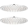 vidaXL Pomme de douche plongeante 2 pcs Acier inoxydable &Oslash; 30 cm