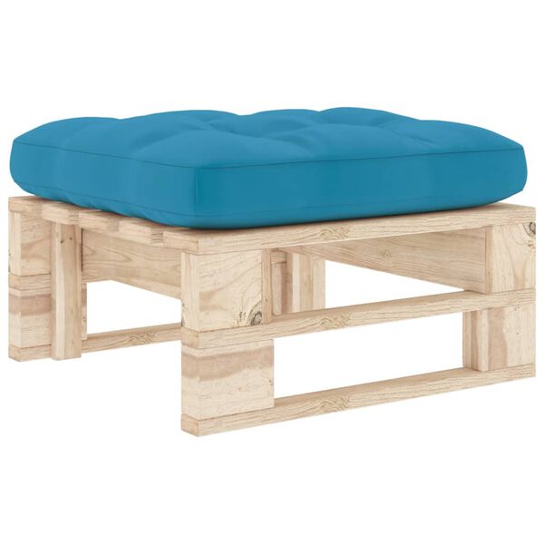 vidaXL Pouf palette de jardin bois de pin impr&eacute;gn&eacute;