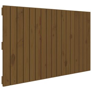 vidaXL T&ecirc;te de lit murale Marron miel 108x3x60 cm Bois massif de pin