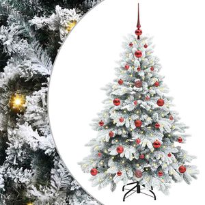 vidaXL Sapin de No&euml;l artificiel avec 150 LED Blanc 120 cm PE et PVC