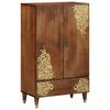 vidaXL Haut Armoire Marron 60 x 33 x 100 cm Bois de mangue massif