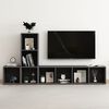 vidaXL Ensemble de meubles TV 3 pcs Gris Bois d'ingénierie