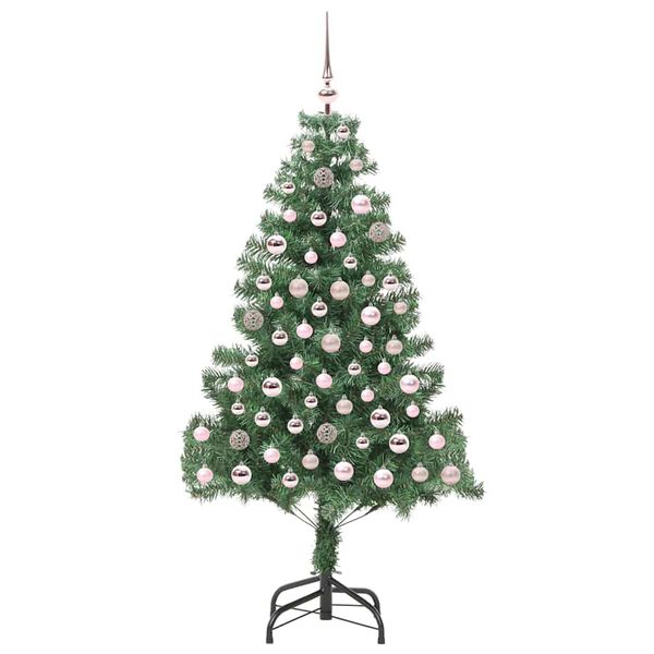 vidaXL Sapin de No&euml;l avec 300 LED avec support Vert 180 cm PVC