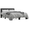 vidaXL Cadre de lit sans matelas noir 135x190 cm
