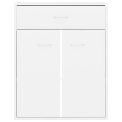 vidaXL Buffet blanc 60x30x75 cm bois d'ingénierie
