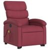 vidaXL Fauteuil inclinable de massage Rouge bordeaux Tissu