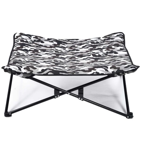 @Pet Lit pour chiens Gris &agrave; imprim&eacute; arm&eacute;e