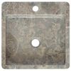 vidaXL Lavabo Gris 40x40x12 cm Marbre