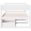 vidaXL Cadre de lit sans matelas blanc 90x190 cm bois de pin massif