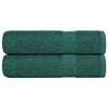 vidaXL Serviettes de douche FROGN 2 pcs vert 70x140 cm 360 g/m&sup2;