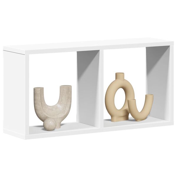 vidaXL Armoire murale 60x16x30 cm blanc bois d'ing&eacute;nierie