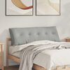 vidaXL Coussin de Dos Gris clair 140 x 50 cm Tissu en microfibre