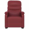 vidaXL Fauteuil de massage Rouge bordeaux Similicuir