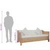 vidaXL Ensemble de canapés 2 pcs avec coussins Rotin naturel
