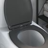 vidaXL Si&egrave;ge de toilette Anthracite 47 x 37,5 x 3,8 cm Duroplast