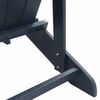 vidaXL Chaise Adirondack Bleu marine 82 x 74 x 92 cm HDPE