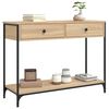 vidaXL Table console ch&ecirc;ne sonoma 100x34,5x75 cm bois d'ing&eacute;nierie