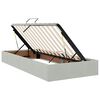 vidaXL Lit de Rangement avec matelas Gris clair 180 x 200 cm Velours