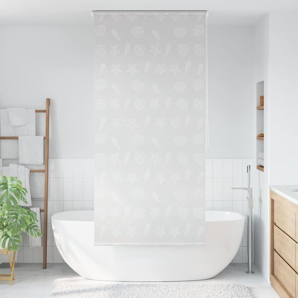 vidaXL Store roulant de douche 80x240 cm Étoile de mer