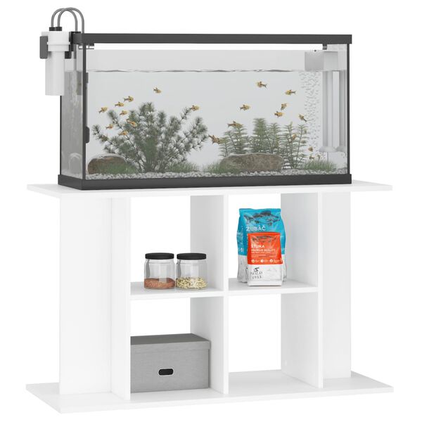 vidaXL Support pour aquarium blanc 100x40x60 cm bois d'ingénierie