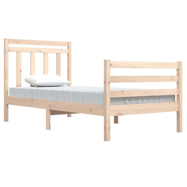 vidaXL Cadre de lit sans matelas 90x200 cm bois massif